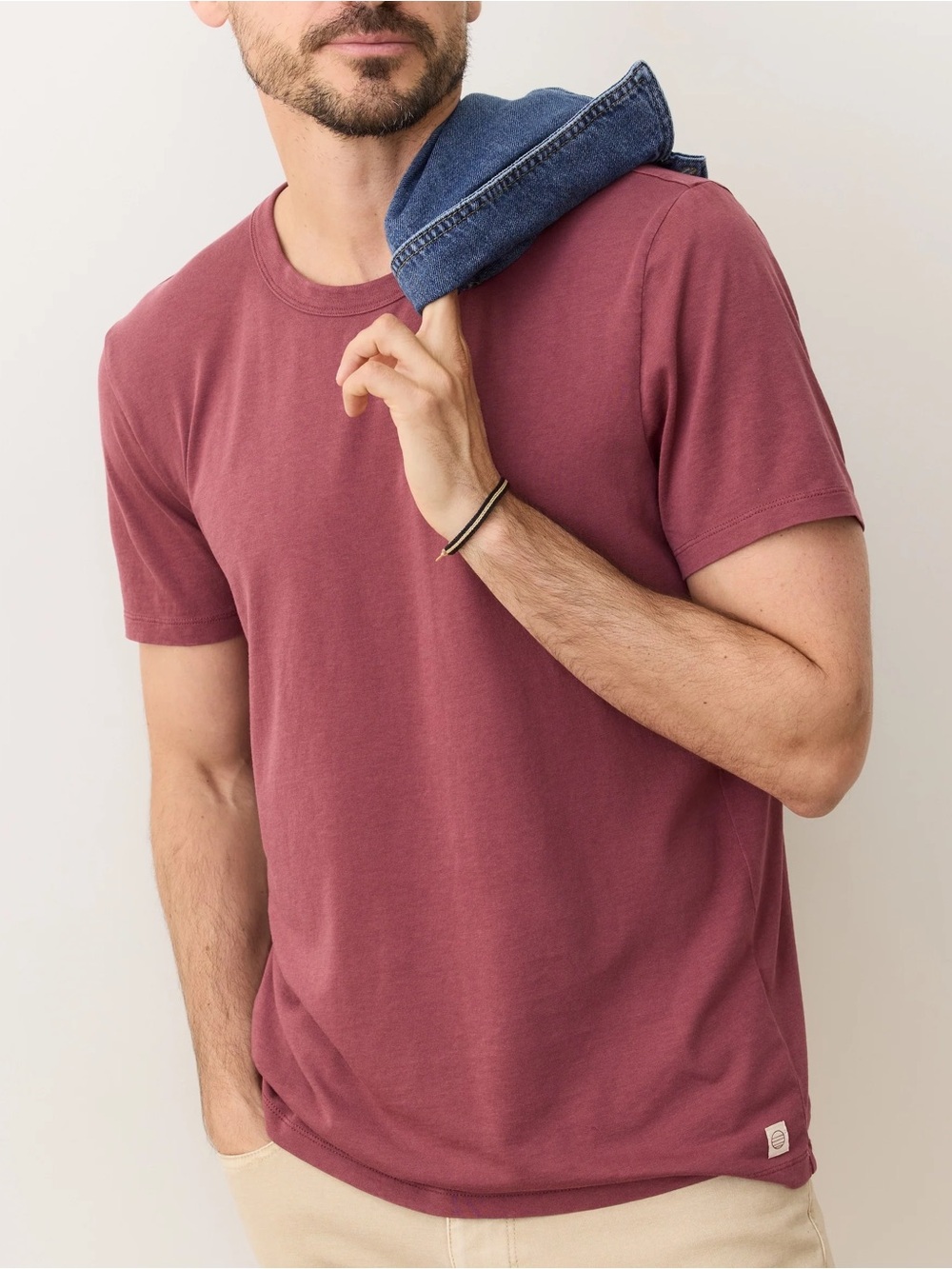 Marine Layer Signature Sea Change Crew T-Shirt Soft Relaxed Fit Casual Beach M/L